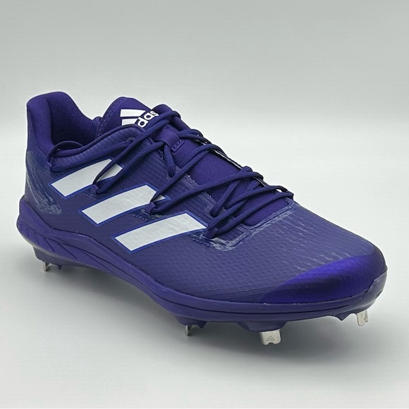 adidas Adizero Afterburner 8 Purple Men's Baseball Cleats H00980 - Picture 1 of 6